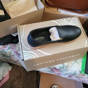 Black Round toe loafer in size 8...nib